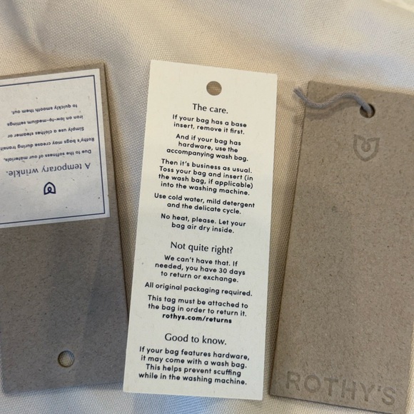 Rothy's Black and Tan Tote Bag - Picture 7 of 11